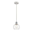 thumbnail image 4 of 516-1P-WPC-G124-6 Innovations Lighting Ballston Athens 1 Light 6" Cord Hung Mini Pendant Clear/White and Polished Chrome, 4 of 5
