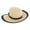 Natural/Black, variant on Toyo Braid Sun Hat with Ponytail Opening in Back (Women)