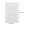 thumbnail image 2 of FONDOTIN 4Pcs White ABS Wall Plug Covers with Self Closing Automatic Sliding Design, 2 of 8