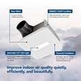 thumbnail image 2 of Ventilador de baño Broan-NuTone AER80CCTK CleanCover 80CFM 0.7Sone White, 2 of 6