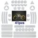 thumbnail image 1 of Pegatinas Reflectoras Pegatinas reflectantes 41 piezas de cinta adhesiva reflectora impermeable (blanco) Likrtyny Accesorios para bicicletas, 1 of 5
