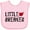 AD-Pink, variant on Inktastic Little Heartbreaker with Arrow Boys or Girls Baby Bib