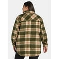 thumbnail image 5 of Terra & Sky Women's Plus Size Brushed Plaid Button Down Shacket, 0X-5X, 5 of 6