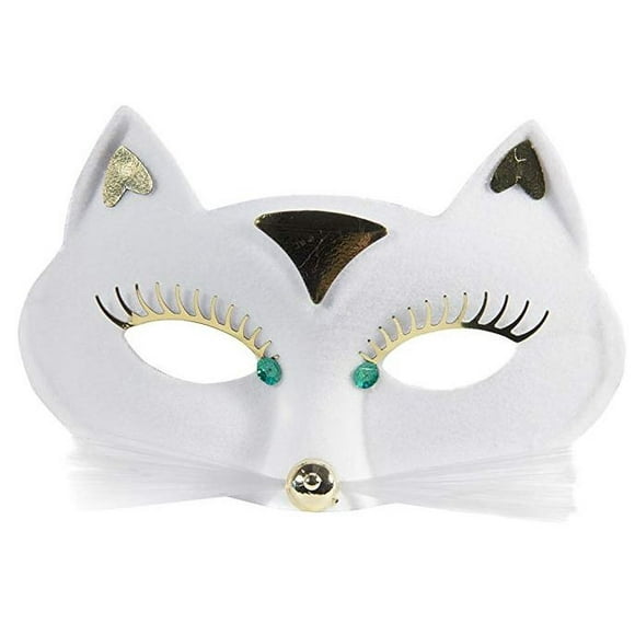 White Pantera Cat Mask | Masquerade Masks