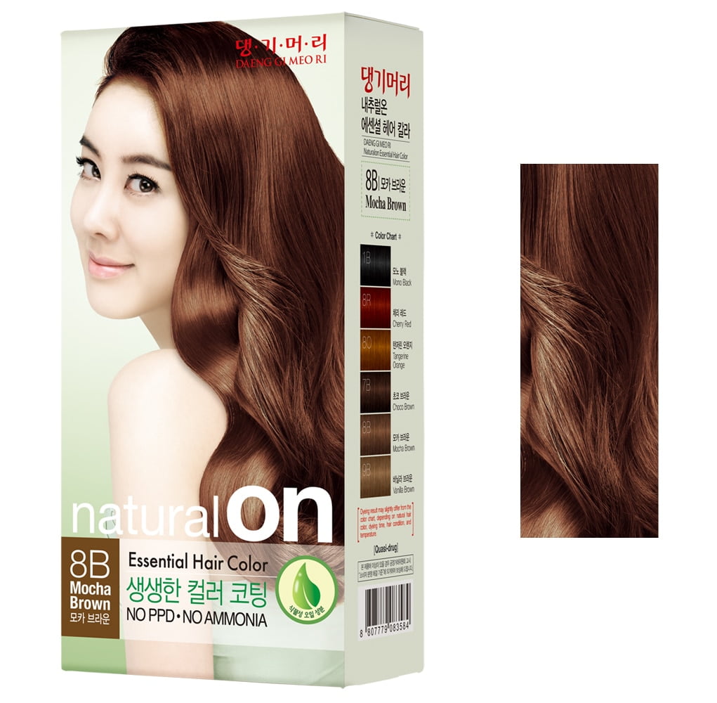 Daeng Gi Meo Ri Naturalon Essential Hair Color - Mocha Brown / 8B -  