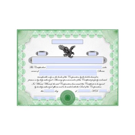 Stock Certificate Template