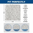 thumbnail image 6 of Gray Flowers Chair Covers Set of 1 Vintage Farm Floral Plant Spring Country Chair Back Covers Stretch Removable Washable Slipcovers Protector for Dining Room Kitchen Party Decor, 6 of 9