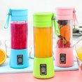 thumbnail image 4 of Máquina exprimidora eléctrica portátil, licuadora multifunción USB de 380ml para zumo de frutas, rosa seitruly HA4689-04B, 4 of 7