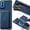 Blue, variant on for Motorola Moto G45/ Moto G34 Magnetic Case with Detachable Credit Card Holder Slot, PU Leather Slim Fit Scratch Resistant Ultra-Thin Case for Motorola Moto G45. TCK-Retro Brown