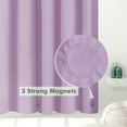 thumbnail image 5 of Barossa Design Lightweight Waterproof Shower Curtain PEVA Liner with 3 Magnets -Lavender, 72" x 72", 5 of 6