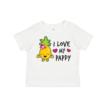 Inktastic I Love My Pappy with Pineapple Girls Toddler T-Shirt