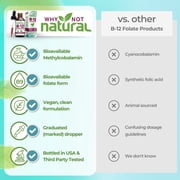 Why Not Natural Organic Vitamin B12 liquid drops plus Folate