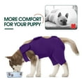 thumbnail image 6 of Kuoser Dog Surgery Recovery Suit Thigh Wound Protective Sleeve for Dog Rear Legs, Purple, L, 6 of 8
