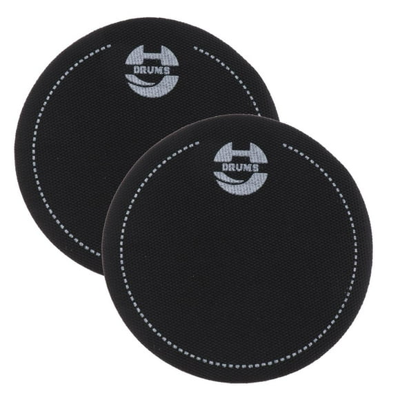 2x Single StepPedal Patch para Partes de Instrumentos de Percusión de Bajo Tambor Negro Yuyangstore Parche de bombo