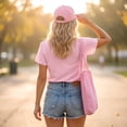 thumbnail image 4 of Mfakffe Breast Cancer Shirts for Women October Breast Cancer Awareness V Neck Short Sleeve Tee for Breast Cancer Support & Daily Casual Wear, 4 of 4