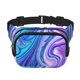 thumbnail image 1 of Fotbe Swirl Blue And Purple Cangurera Cuadrada con Estampado de Doble Capa, Bolsa de Cintura Ajustable Mini para Hombres y Mujeres, 1 of 9