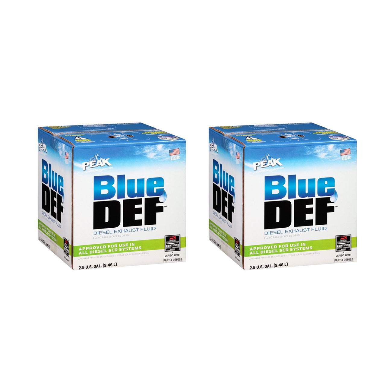 BlueDEF Diesel Exhaust Fluid Synthetic Urea Deionized Water 2.5 Gallon
