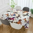 thumbnail image 2 of Yayeee Tablecloths 54" x 54" Rectangle Wrinkle Resistant Party Table Cover, Rainbow Stars Pattern, 2 of 8