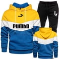 thumbnail image 3 of 2023 Nueva moda para hombres y mujeres, ropa deportiva, sudaderas con capucha a rayas y pantalones deportivos negros, traje de jogging informal diario de alta calidad para otoño e invierno, 3 of 4
