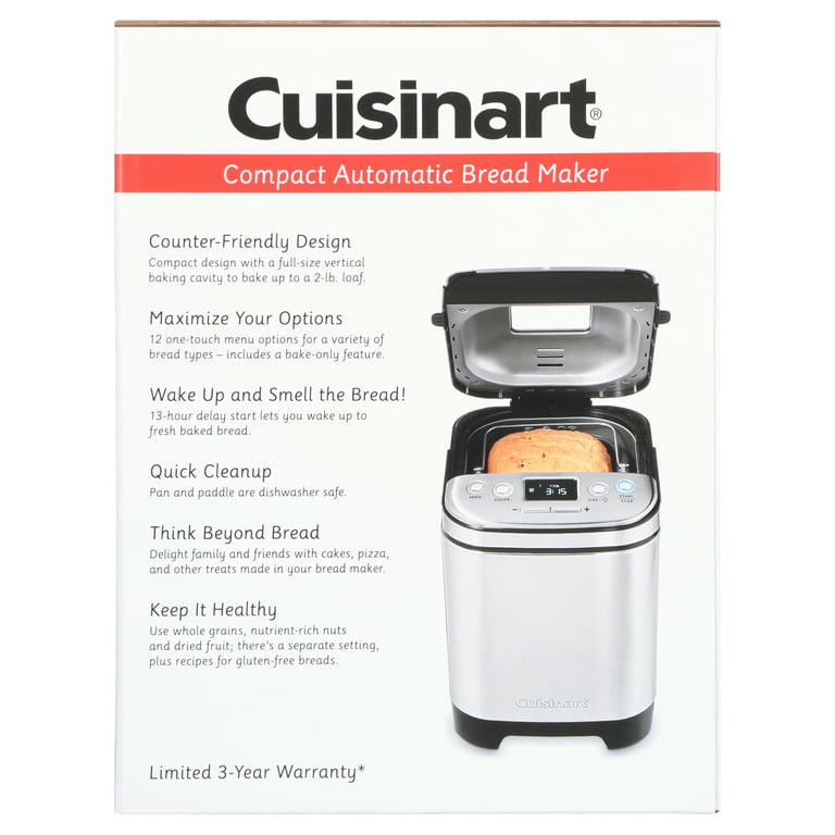 Cuisinart Compact Auto Bread Maker in Stainless Steel