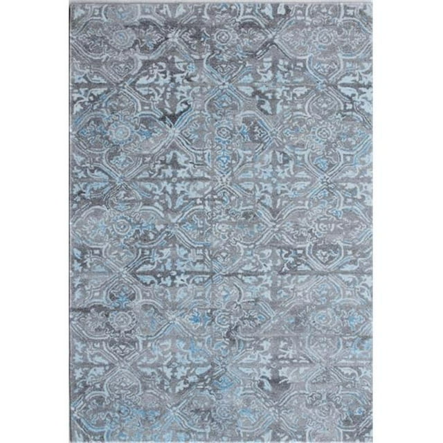 Dynamic Rugs PO9127815950 Posh Rugs, Grey & Blue - 8 x 11 in.