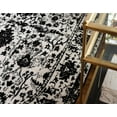 thumbnail image 6 of Rugs.com Oregon Collection Rug – 4 Ft Square Black And White Low-Pile Rug Perfect For Living Rooms, Kitchens, Entryways, 6 of 9