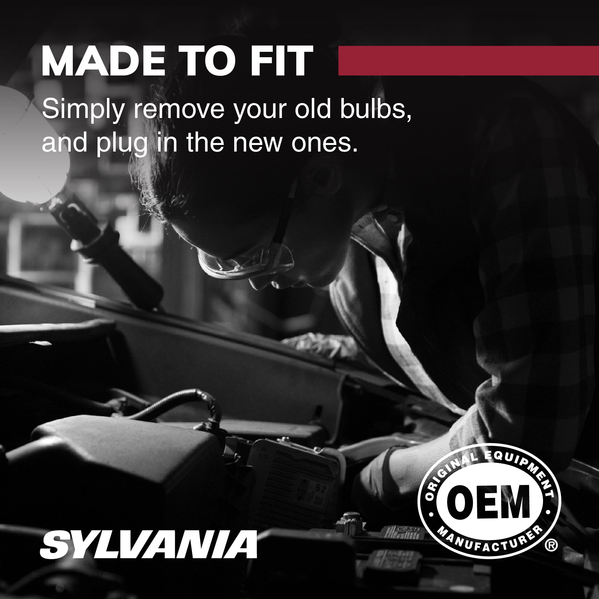 Sylvania 3357 or 3457 Halogen Auto Mini Bulbs, 2 pack, Compatible with Multiple Cars
