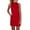 Red, variant on Riforla Women's Casual Solid Color Turtleneck Sleeveless Dress Fall Dresses for Women Casual Summer Grey XXXXL