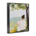 thumbnail image 2 of Stupell Industries Contemporary Girl Reading in Nature Black Framed Giclee Art, 16 x 20, by The Prints Vibe, 2 of 8