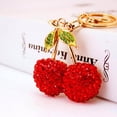 thumbnail image 2 of AVEKI Cherry Keychain Handbag Decorative Accessories Small Decor Pendant Car Bag Hook Keychain (Red) 0516A, 2 of 8