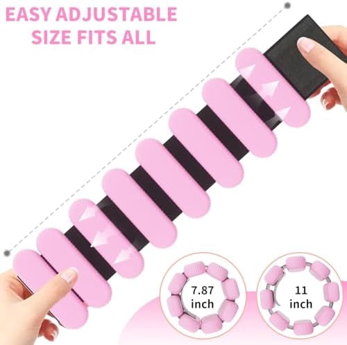 Jointown Adjustable Ankle Weights for Women Men,Wrist Weights set for Walking Running,1 Pair (1Lbs Each) Silicone Workout Weights for gym fitness, Jogging,yoga,pilates,strength training,physical