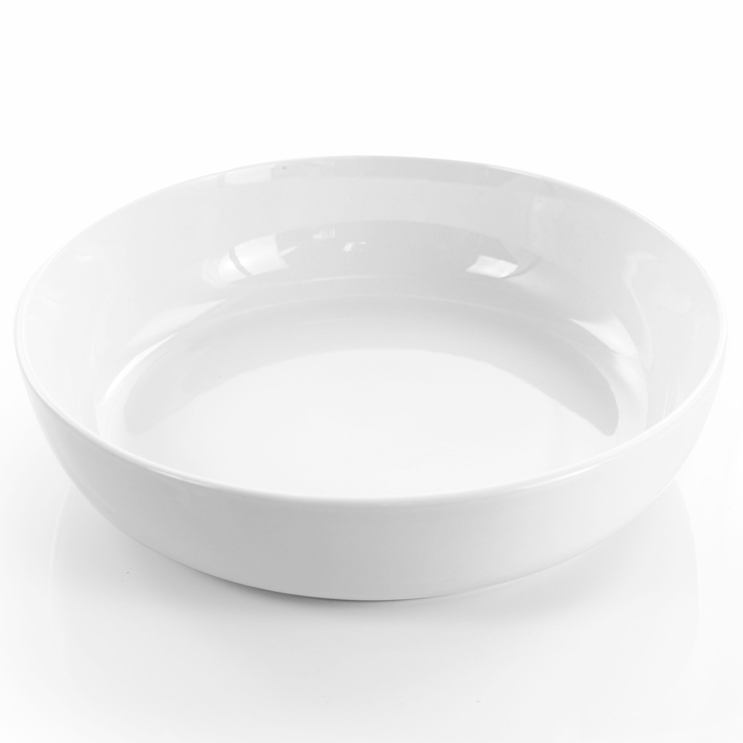 Elama Carey 18 Piece Round Porcelain Dinnerware Set in White