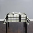 thumbnail image 2 of Sage Green Black Grey Plaid Square/Round Tablecloths 52x52,Simple Check Stripes Lines Country Table Cloth Table Cover Indoor/Outdoor Tabletop Decor for Wedding Holiday Party Dinner Baby Shower, 2 of 7