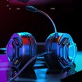 thumbnail image 4 of Momihoom PC Gaming Headset USB Headset With 7.1 Surround Sound Detachable Microphone 3.5mm Headphones Over-Ear Wired Headset, 4 of 9