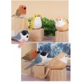 thumbnail image 3 of Toystoory Pájaro de artesanía miniatura colorido tallado en figuritas decoración colección de arte hogar Oficina sala de estar adornos Kits y herramientas para tallar Rosa Gorrión Toystoory HA073384-01, 3 of 6