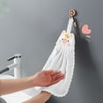 thumbnail image 4 of Hand Towels Cute With Hanging Loop Bathroom Hand Bath Towel Kitchen Towels Microfiber Absorbent Quick Dry Utility Towel For Home Bathroom, 4 of 6