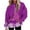 Purple, variant on Tetras Sweatshirt for Women,Women's Fashion Printed Pocket Long Sleeve Blouse,Casual Tops Sweatershirt,Button Hoodies