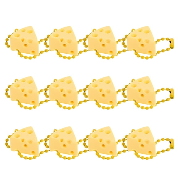12pcs Cute Keychain Cheese Key Chain Replacement Keyring Pendant Charms Cheese Cute Keychain For Girls Women Backpack Purse Car Key Decor