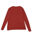 thumbnail image 5 of TRUBKH Womens Sweaters V Neck Tops Long Sleeve Shirts Lightweight Sweater Business Casual Outfits for Women Womens Thermal Tops Oversized Sweaters for Women Cute Outfits for Women Red M, 5 of 5