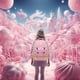 thumbnail image 5 of Mochila escolar Moonmo Cute Unicorn Face Pink para niñas, 5 of 7