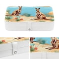 thumbnail image 4 of Kangaroo PU Leather Jewelry Box Display Case with Removable Compartment and Bracelet Holder - Portable Storage Container, 4 of 6