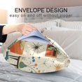 thumbnail image 4 of Yayeee Pillowcase Standard Size Set of 2 Satin Wrinkle Resistant Envelope Pillow Case, Beige Cats Reading, 4 of 8