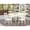 Linen White, variant on East West Furniture Monza 5-piece Traditional Wood Dining Set in Black/Cherry