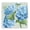 Blue Hydrangea Blossoms, variant on Stupell Industries French Country Country Blooms on Plaid White Framed Giclee Art, 24 x 24, by Carol Robinson