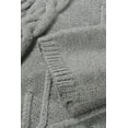 thumbnail image 4 of ABPHQTO Vestido de suéter de punto de cuello redondo cálido de color sólido de manga larga informal de invierno para mujer gris, 4 of 5