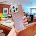 thumbnail image 2 of SaniMore for iPhone 14 Pro Case, [Anti-yellow Transparent Backplane & Glitter Bling Paper] Shockproof Anti-fall Lens Protection Slim Lightweight Stylish for Girls Women for iPhone 14 Pro, Pink, 2 of 12