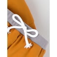 thumbnail image 6 of Toddler Boys Fall Outfits Patchwork Crew Neck Long Sleeve Sweatshirts and Long Pants 2Pcs Clothes Set, 6 of 8