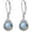 Labradorite, variant on Moonstone/Turquoise/Larimar/Moss Agate/White Opal/Rose Quartz/Labradorite/Lapis Lazuli/Black Agate Earrings for Women Sterling Silver Small Round Stone Leverback Earrings Jewelry