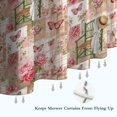 thumbnail image 6 of Pioneer Flower Floral Print Pattern Shower Curtain 72"x72", Bathroom Decorative Shower Curtain Set with 12 Hooks, Waterproof Washable, 6 of 6