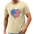 thumbnail image 5 of Busydd Independence Day T Shirts for Man Casual Comfortable Cotton T Shirts Round Neck Short Sleeve Summer Tops American Flag Print Patriotic Tee Shirts, 5 of 5